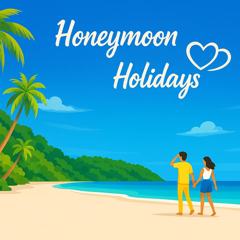 Honeymoon Holidays packages banner by JoyVacanza
