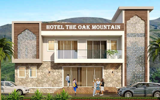 Hotel The Oak Mountain Barkot yatra hotel stay