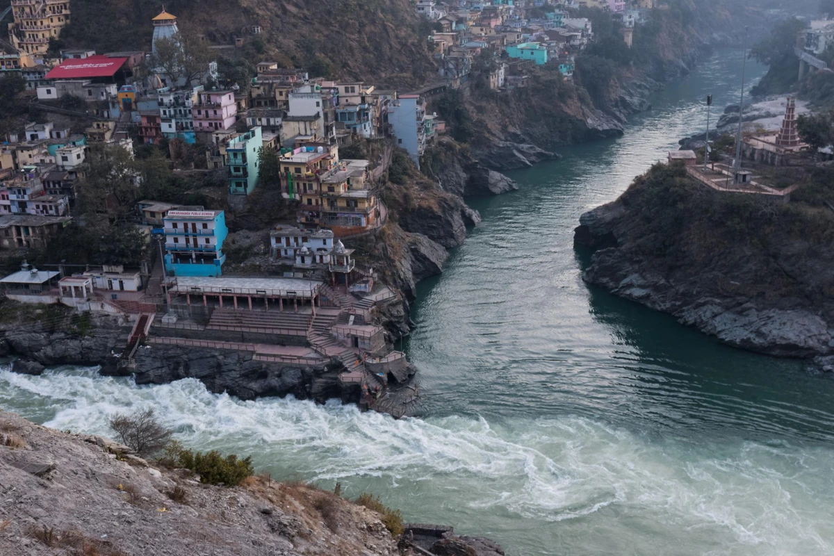 The Merger of River devprayag in Rudraprayag