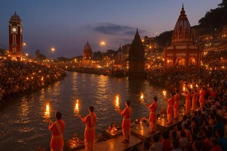 Har Ki Pauri Ganga Aarti in Night for Grand Uttarakhand Explorer Tour 2026 itinerary
