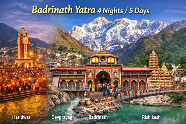 Badrinath Yatra 4 Nights 5 Days from Delhi itinerary image