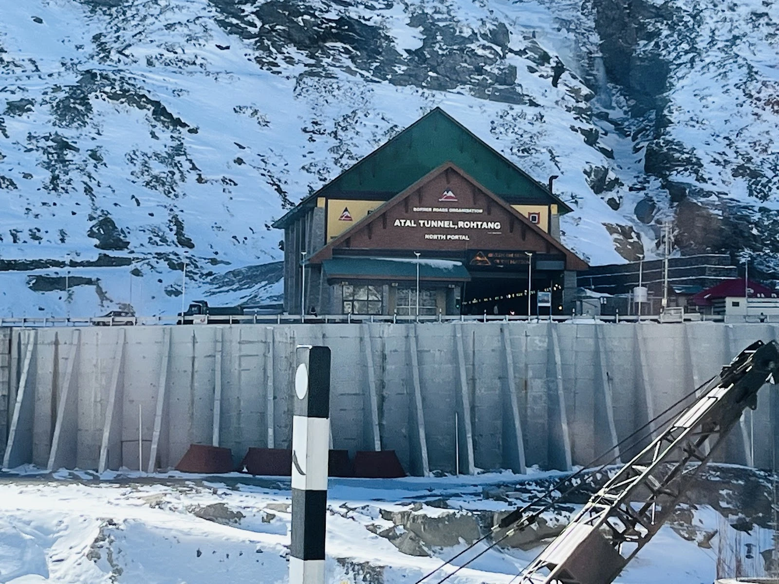 Atal Tunnel Rohtang sightseeing stop on Agra Chandigarh Manali Shimla Taxi Package route
