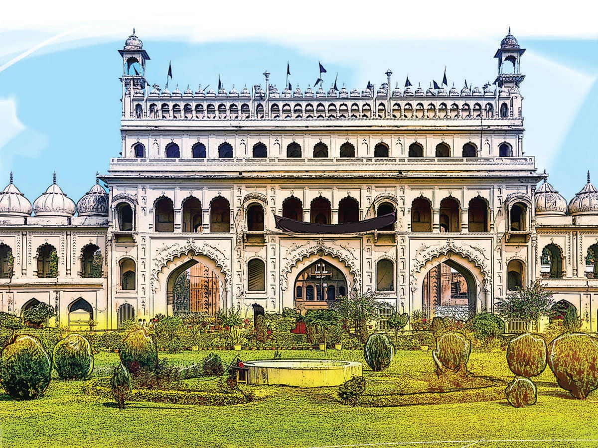 Bara Imambara sightseeing stop on Awadh Kashi Spiritual Heritage Tour Taxi Package route