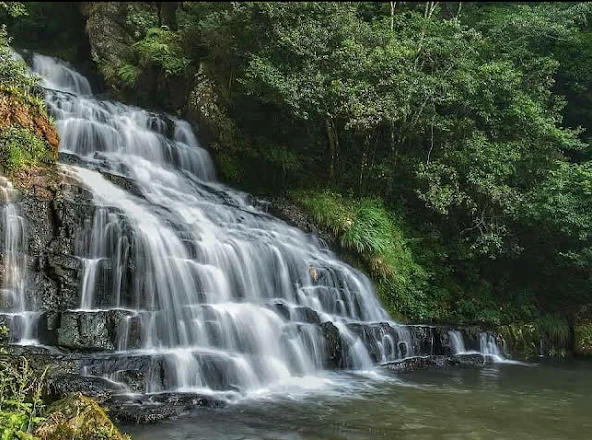 Elephant Falls sightseeing stop on Shillong Cherrapunjee Dawki Guwahati Taxi Package route