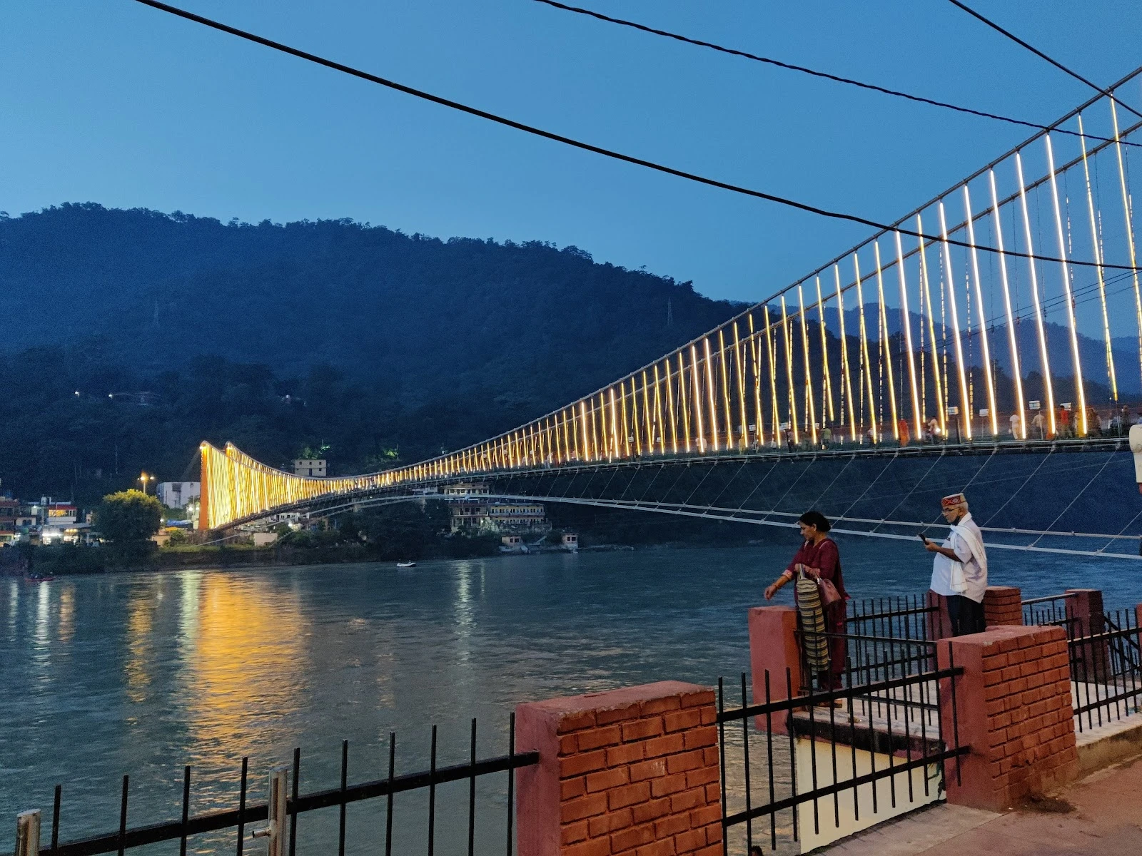 Ram Jhula sightseeing stop on Sacred Ganga Retreat Taxi Package route