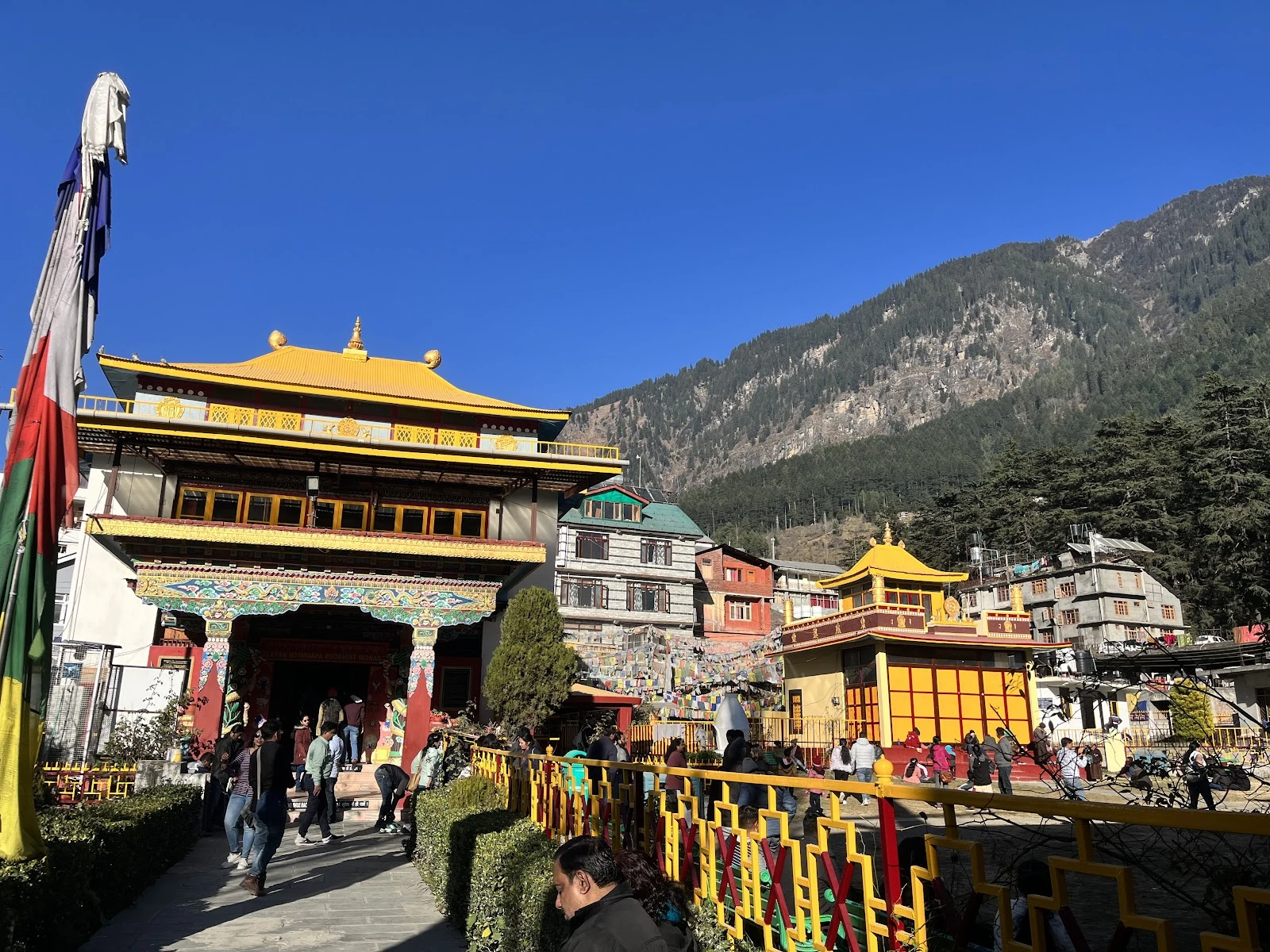 Tibetan Monastery, Manali sightseeing stop on Amazing Manali Taxi Package route