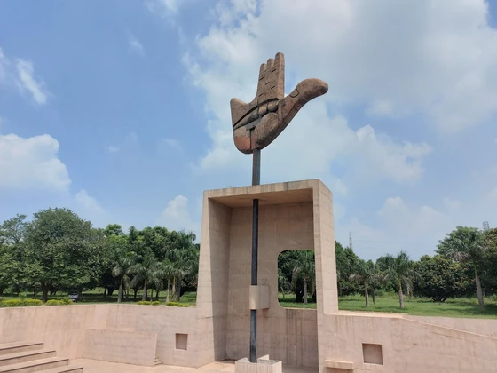 The Open Hand Monument Chandigarh tourist attraction
