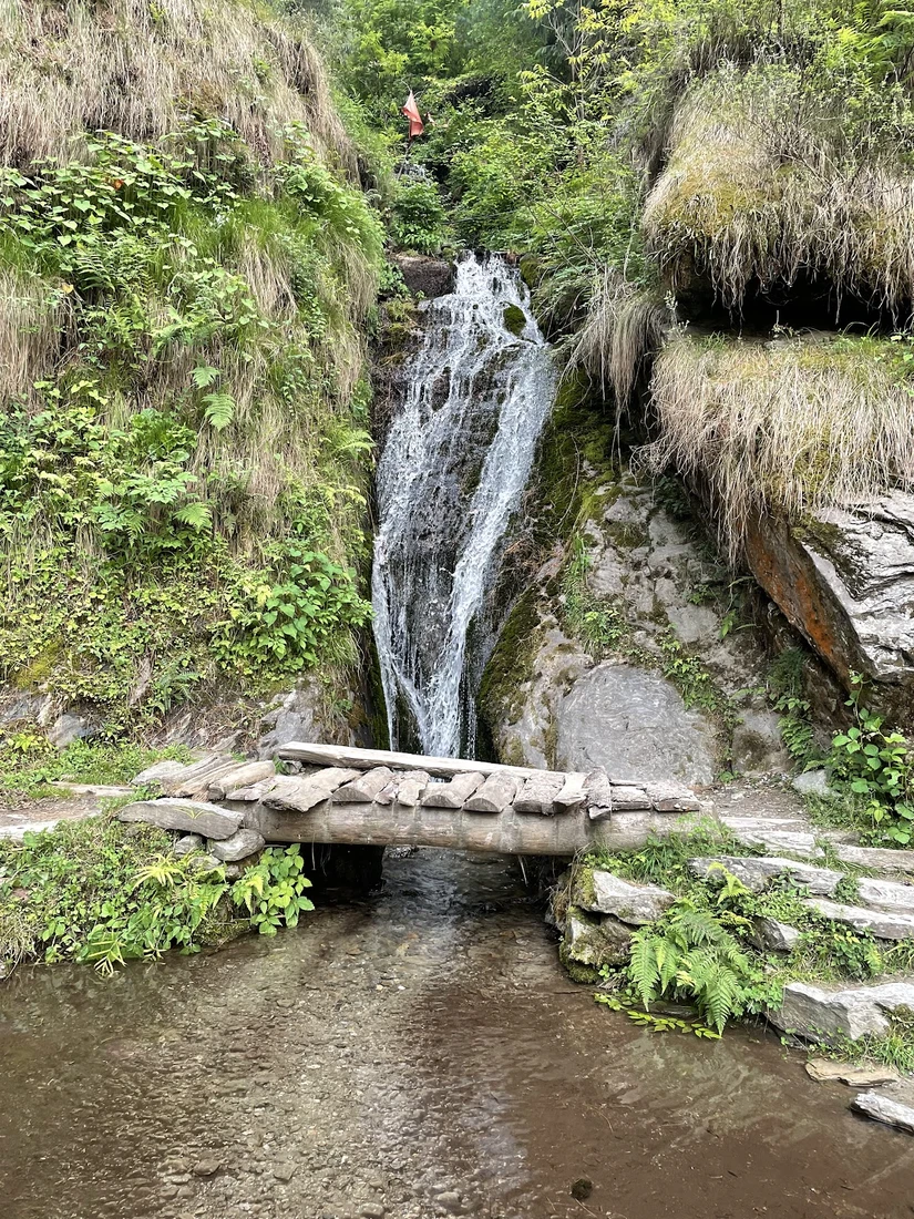 Jana Waterfall, Jana Gaon sightseeing included in Delhi to Manali Tour Package 5n 6d